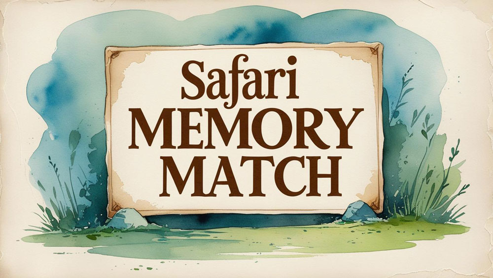 Match the critters and train your memory